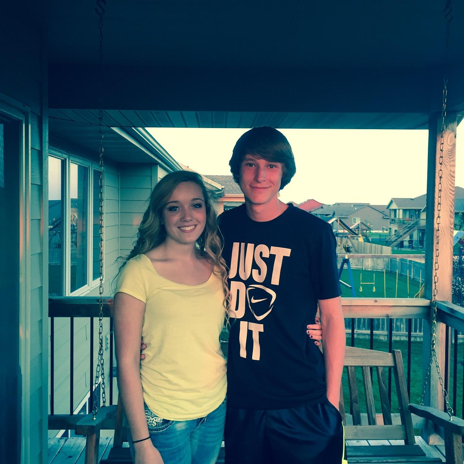 Our first photo together in September of 2014!