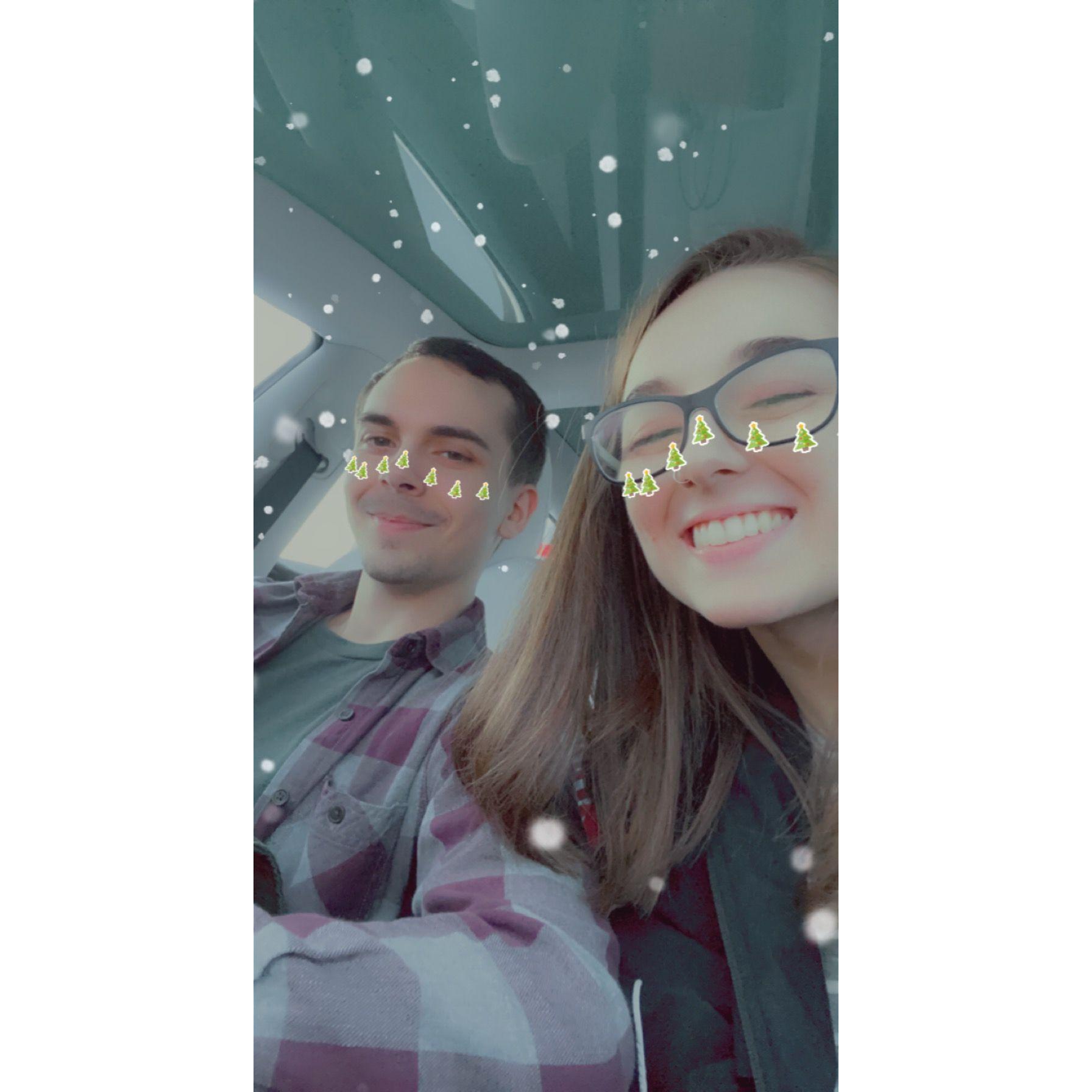 Our first Christmas together in 2020.