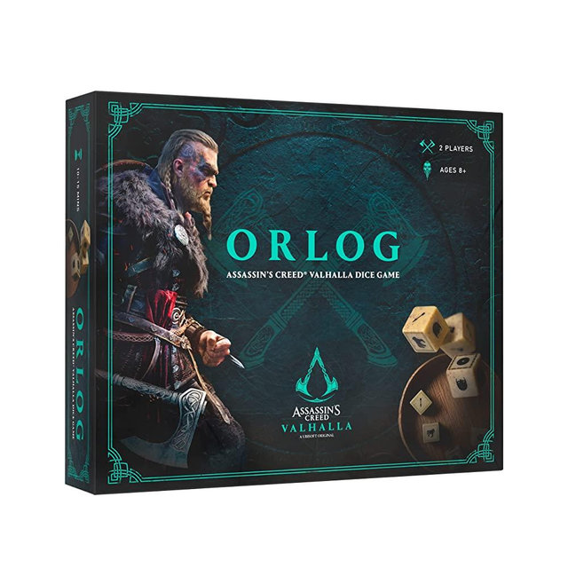 Orlog - Board Game for 2 Players - Assassin's Creed Valhalla Dice Game - French/English