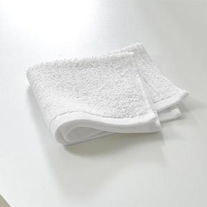 Ribbed White Washcloth