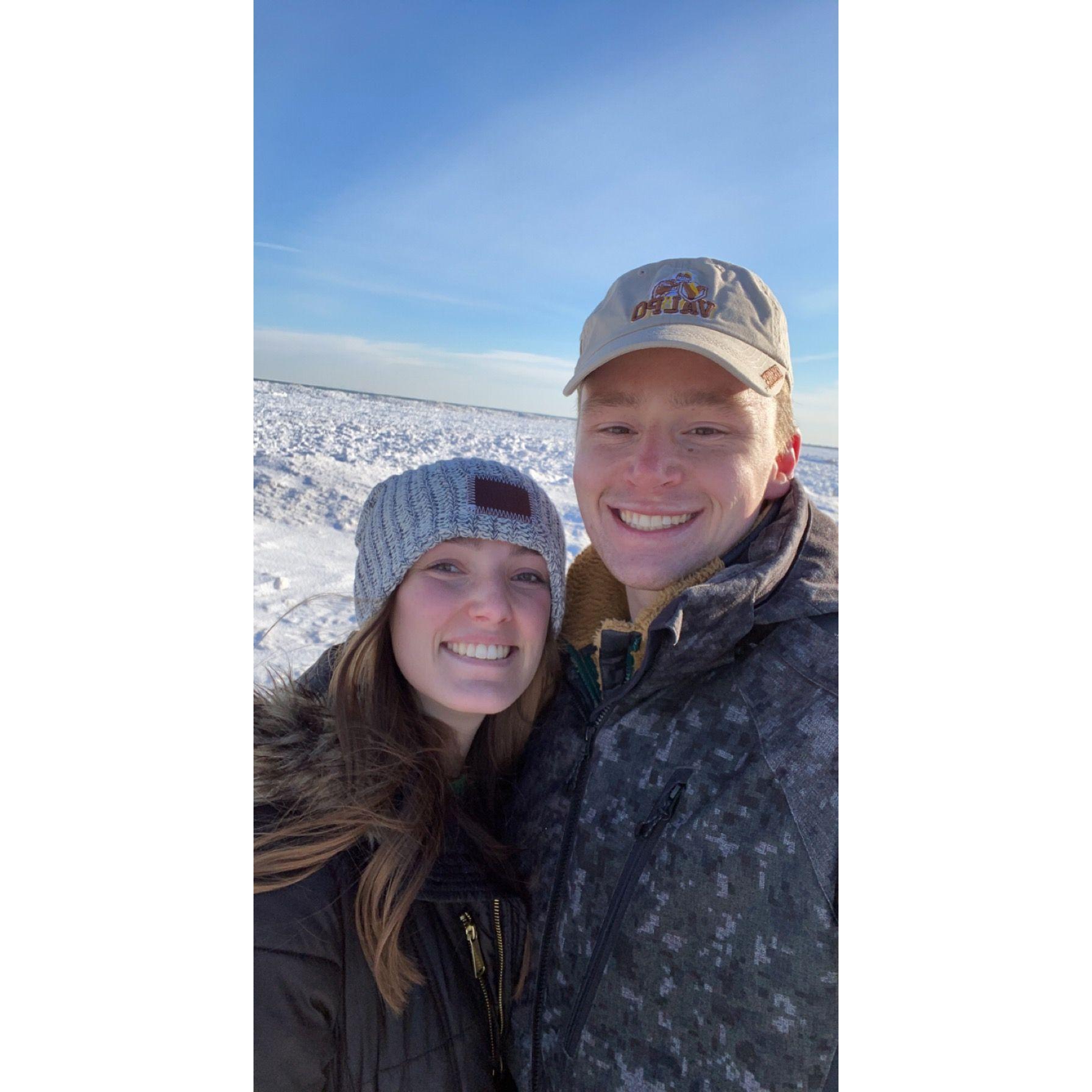 Indiana dunes winter hike