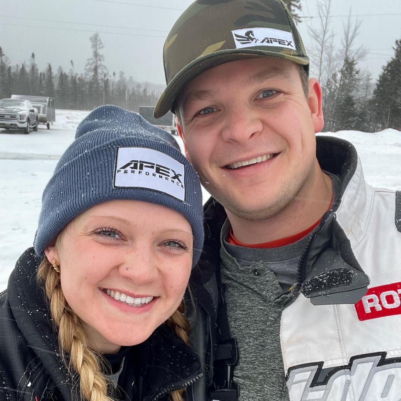 Jake got Taylor to join the snowmobiling crew - thankfully, she enjoys driving her own sled or else she wouldn’t be allowed.