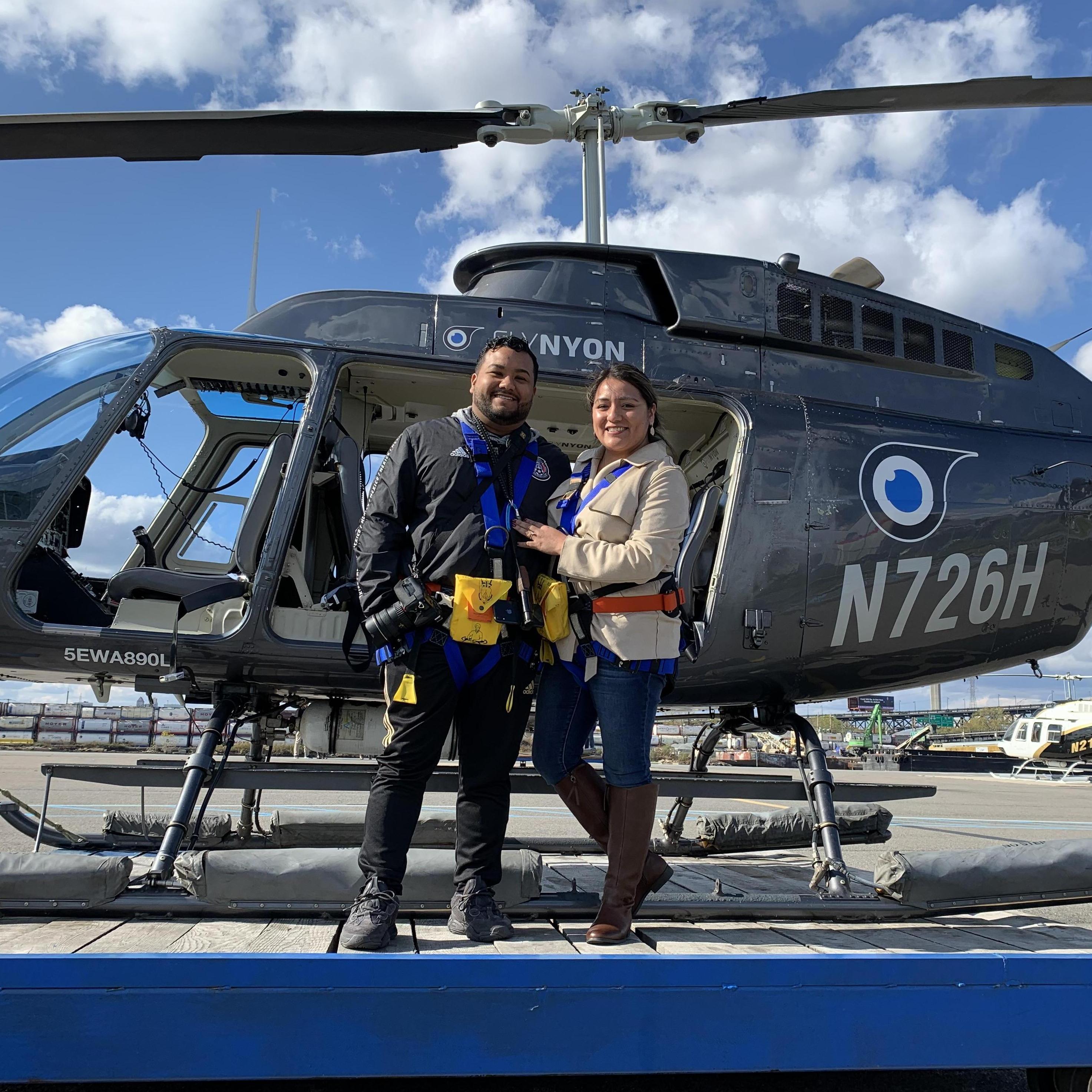 She got me to go on a freaking helicopter tour around NYC!!!!!!