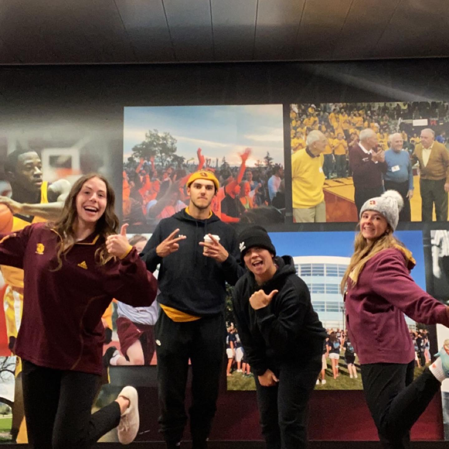 Our first picture together! October 2022! We met working for CMU Athletics.