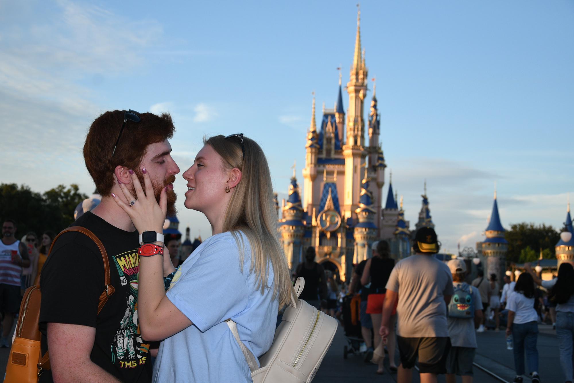 Disney World engagement photo 2021