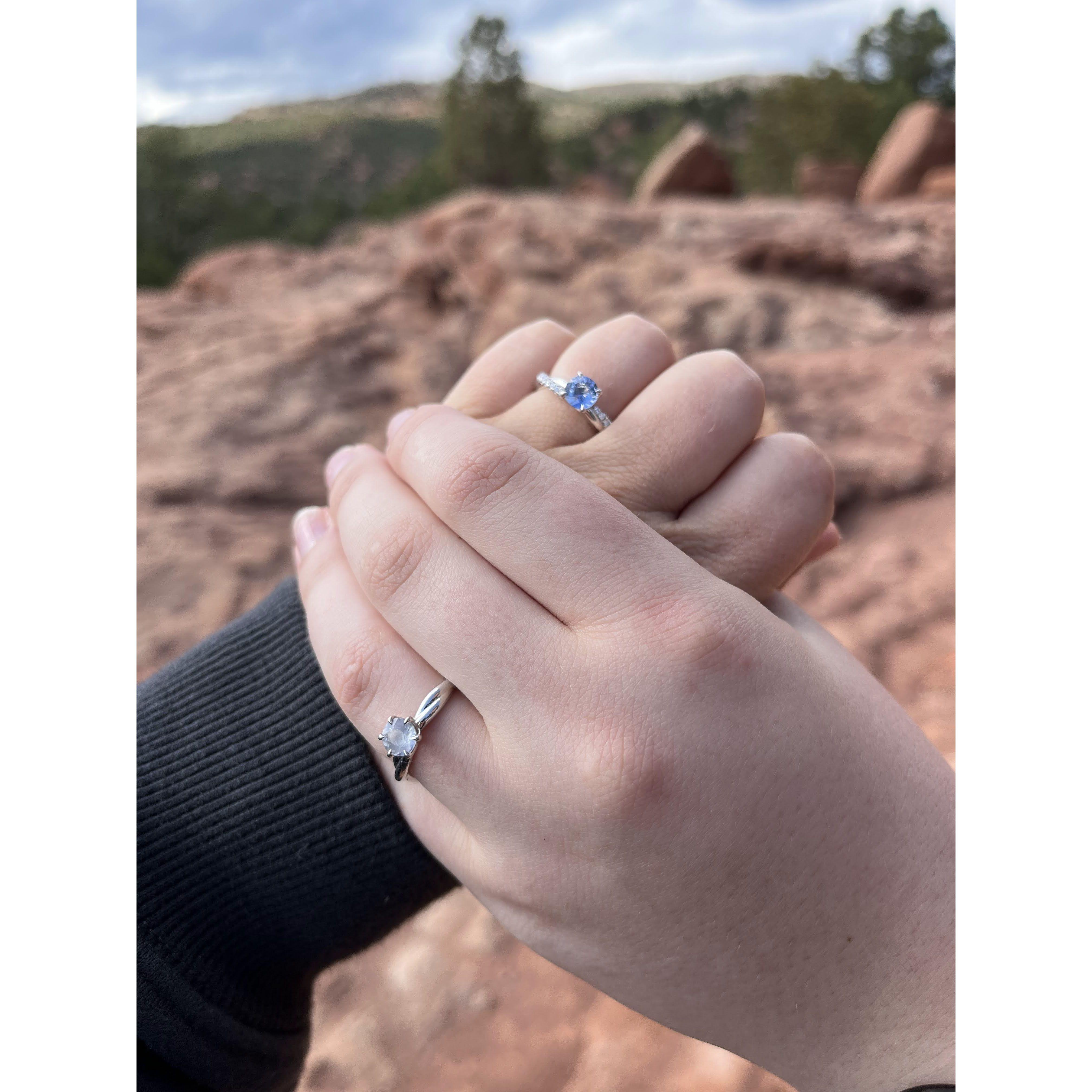 Our rings together for the first time!
