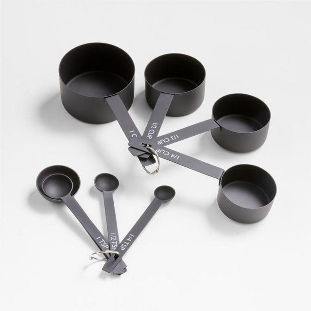 Nera Matte Black Measuring Cups and Spoons
