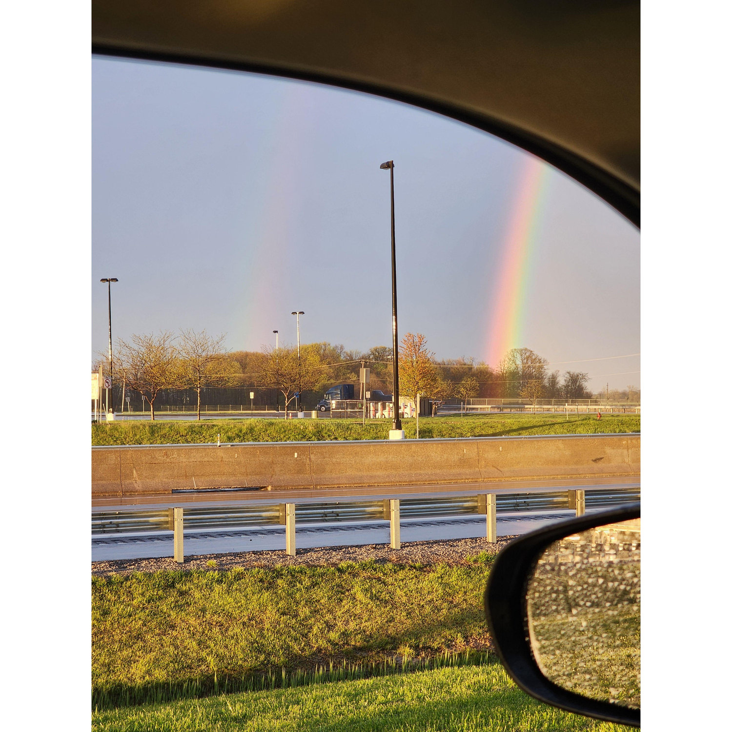 Double Rainbow leaving Chicago