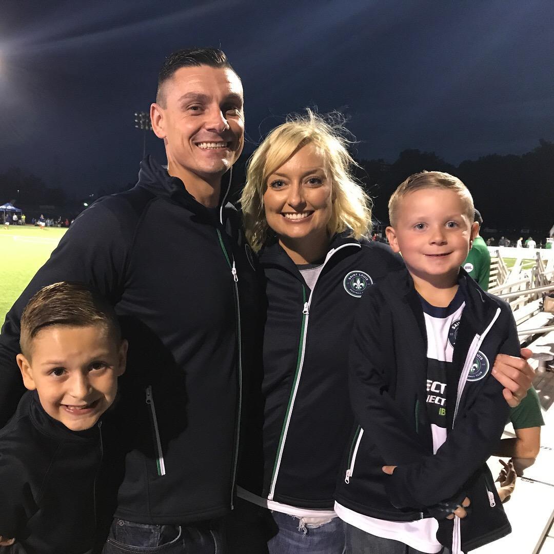 Another fun night at the STLFC soccer game with the boys
