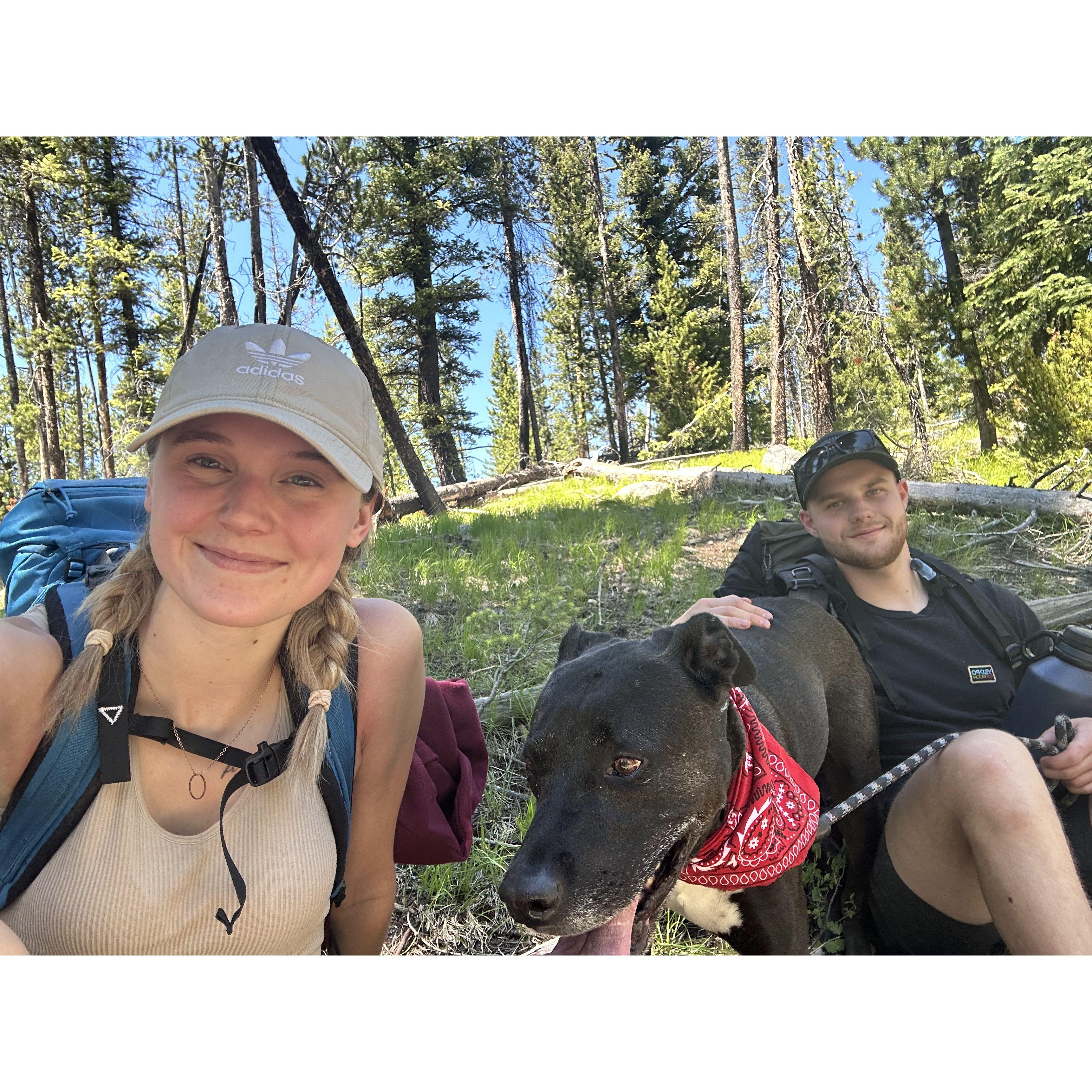 Our first backpacking trip at Redfish Lake!