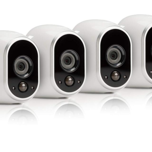 Arlo - Wireless Home Security Camera System with Motion Detection | Night vision, Indoor/Outdoor, HD Video, Wall Mount | Cloud Storage Included | 4 camera kit (VMS3430)