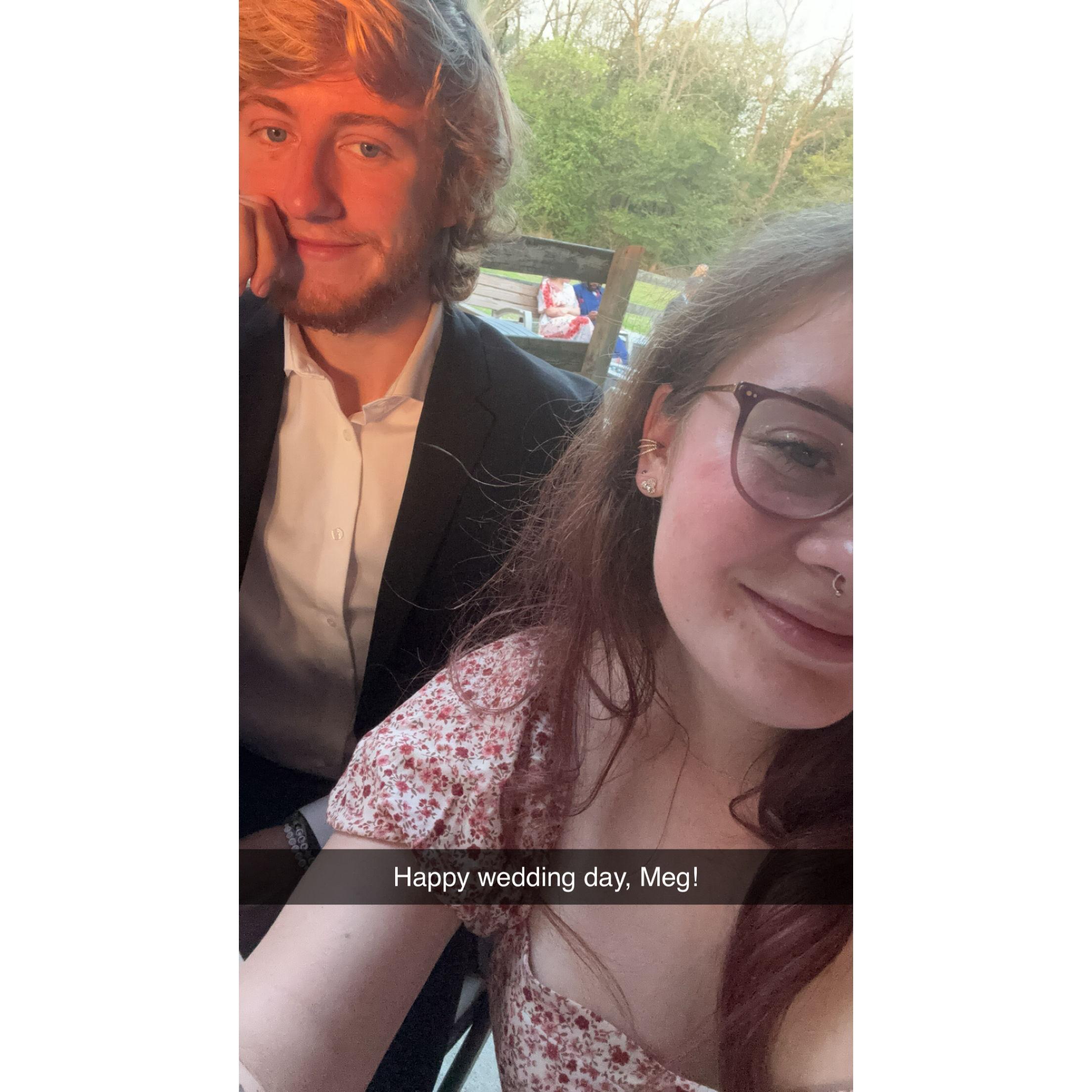 Taken at Lyss's friend Meg's wedding