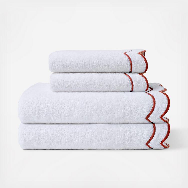 Peri Home, Scallop 4-Piece Bath Towel Set Zola