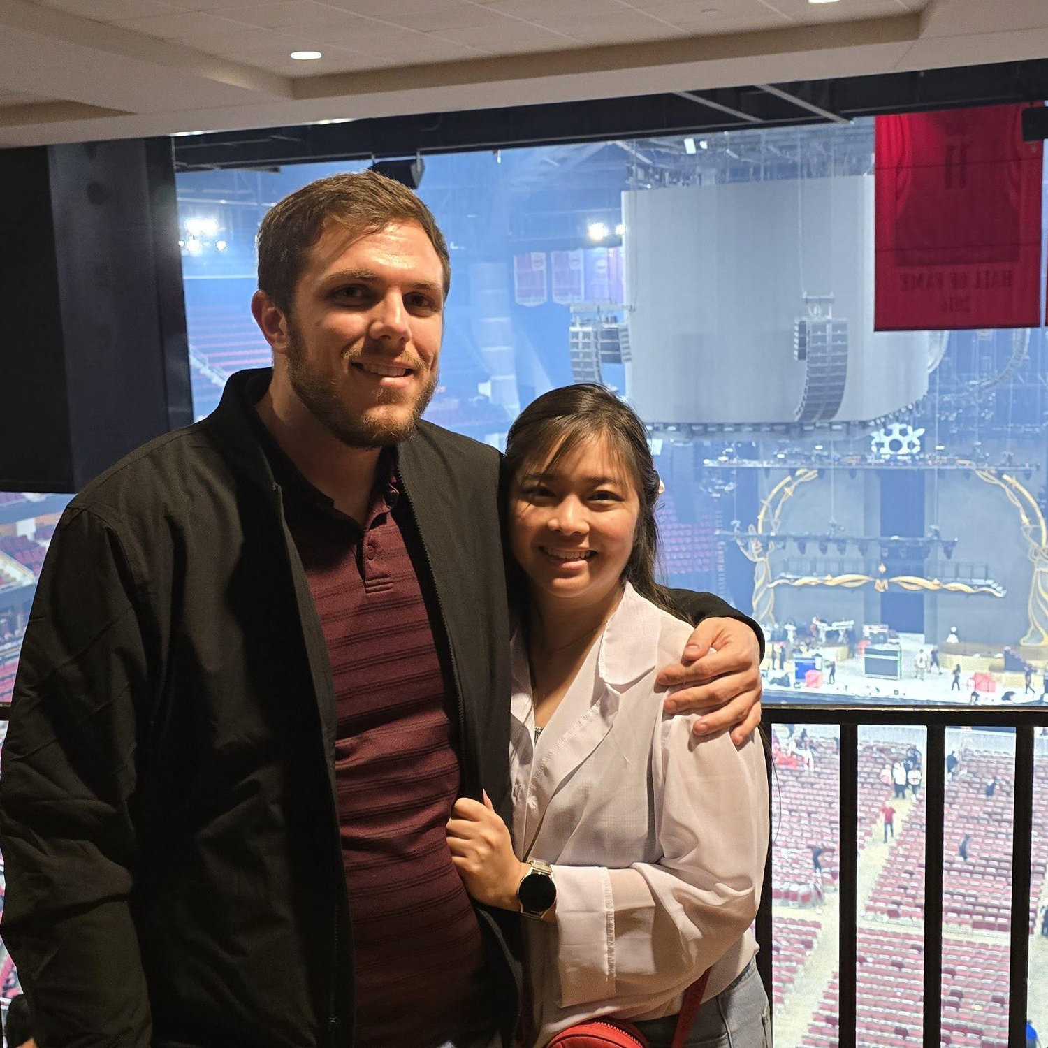 Our first concert together was Mariah Carey's Christmas concert