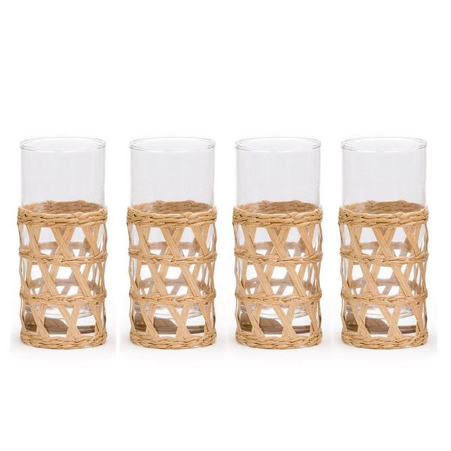 Natural Island Wrapped Highball (set of 4)