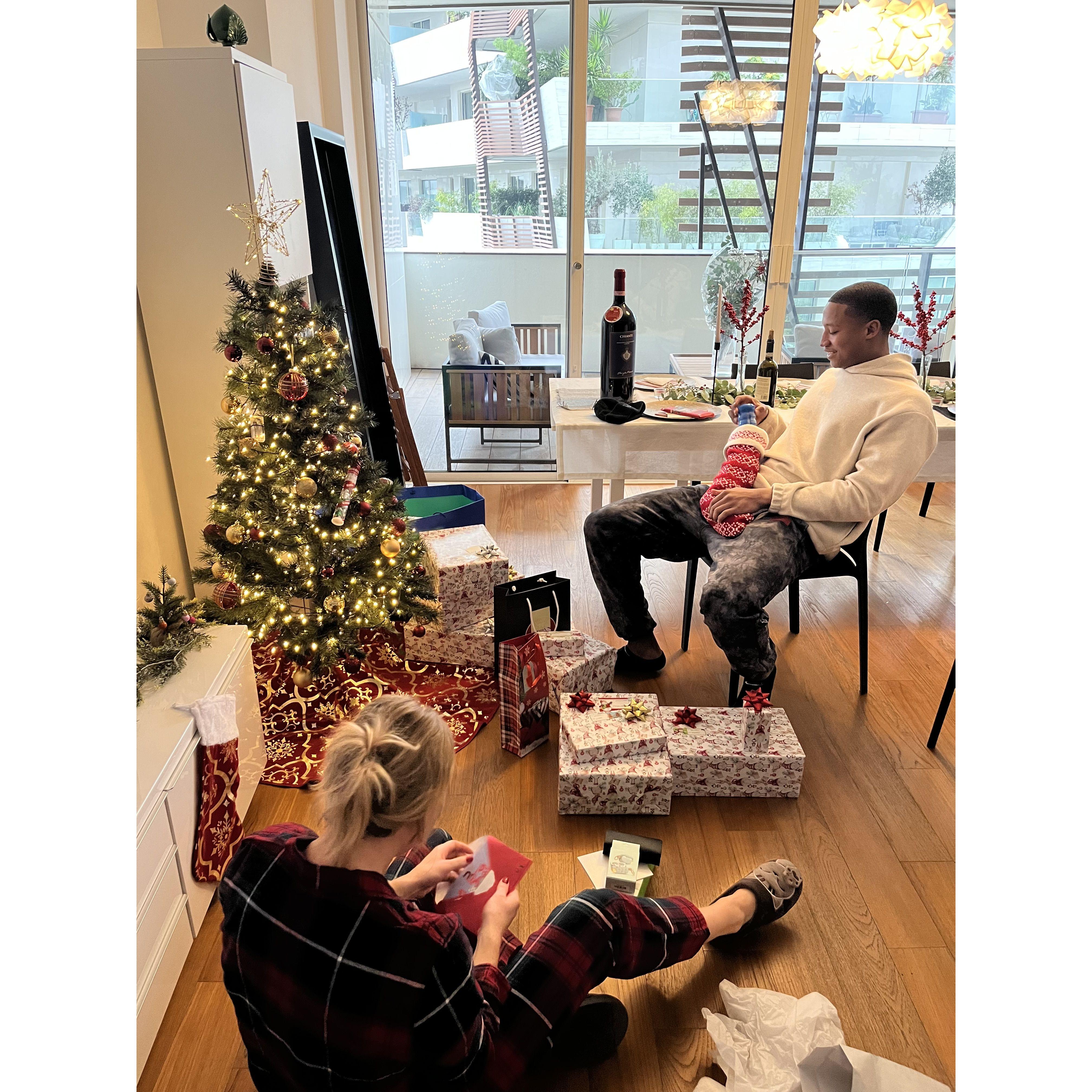 Our first Christmas together.