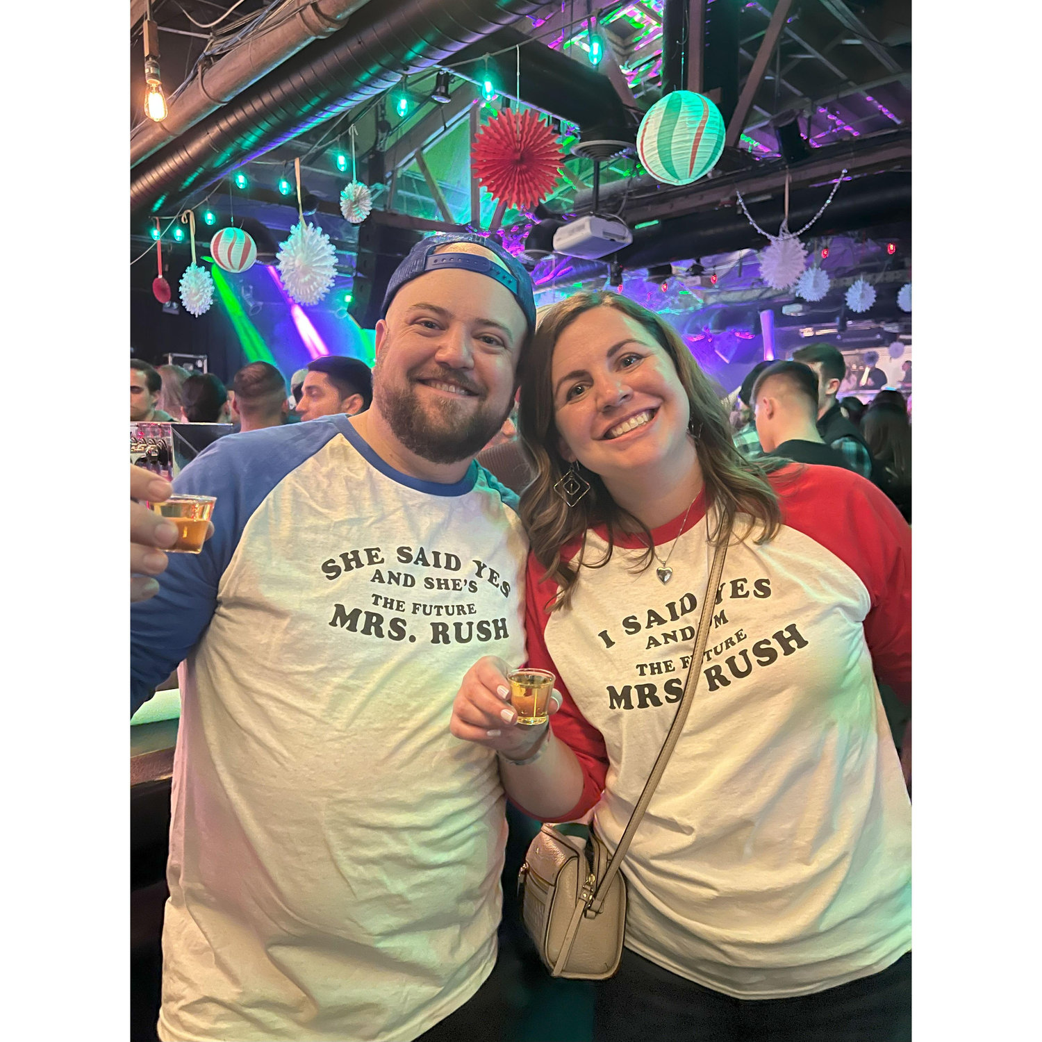 We partied all night long after the best proposal ever. Malort shots were had.