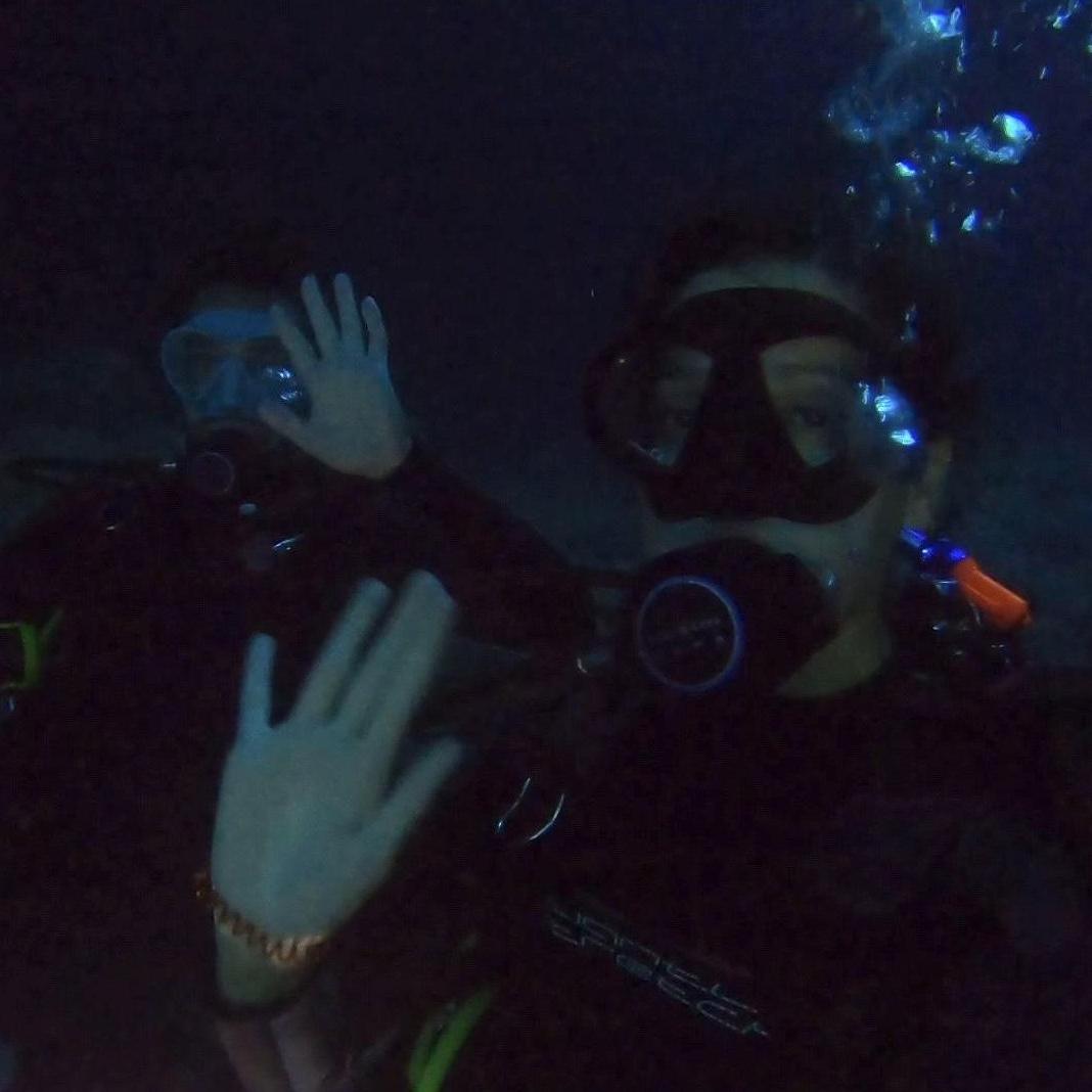 Night diving on the Big Island!