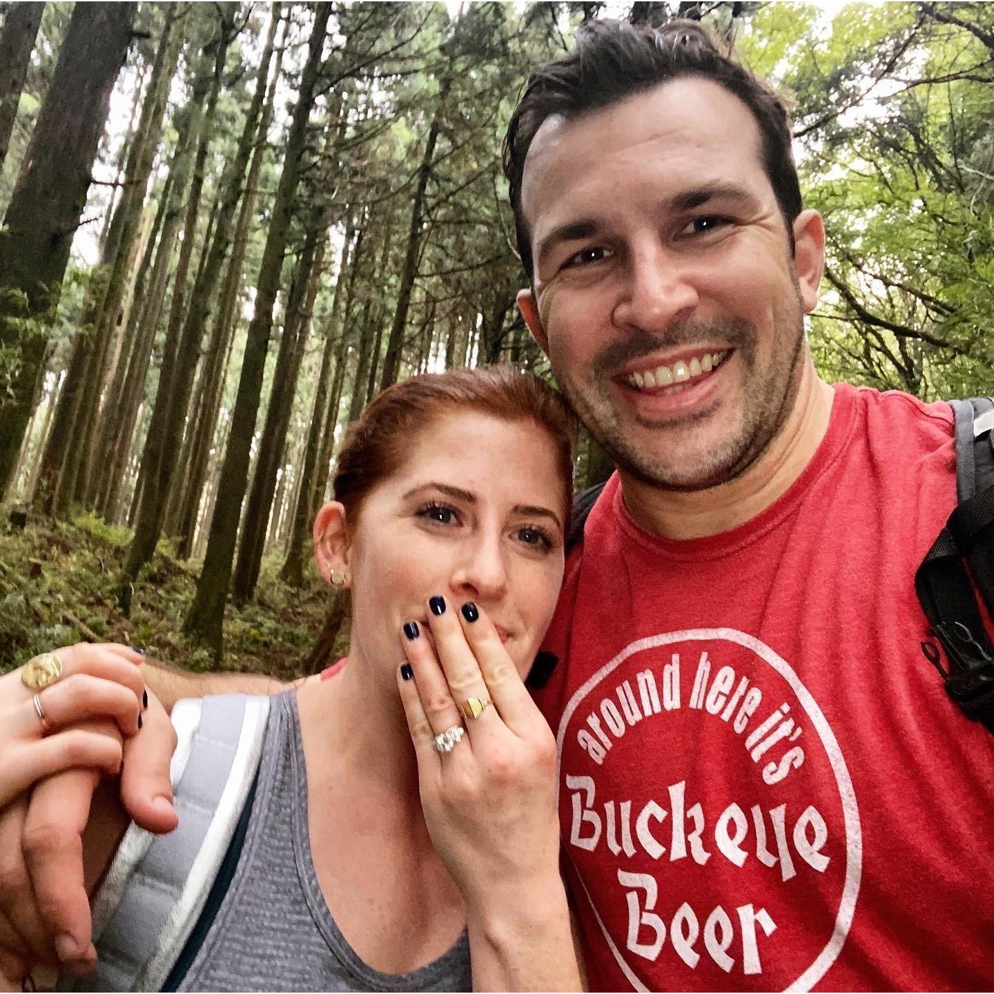 The surprise Japan proposal on the Tokaido Trail ((東海道, Tōkaidō), the highway that linked Tokyo with Kyoto during the feudal Edo Period) in Hakone.