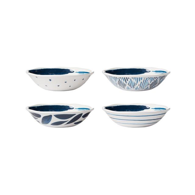 Lenox Blue Bay Melamine Assorted All-Purpose Bowls, Set Of 4