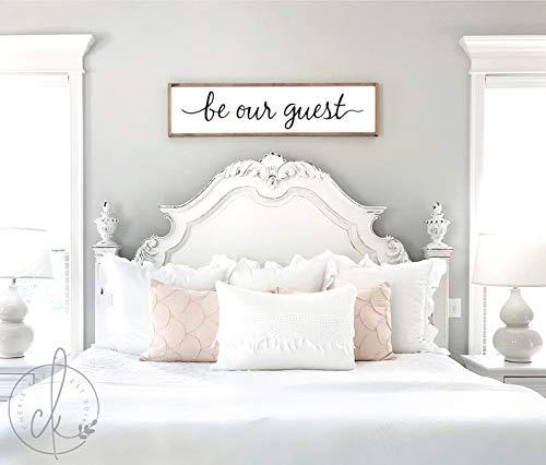 Guest Room Decor Be Our Guest Sign Framed Sign Home Wall Decor Farmhouse Wall Decor Farmhouse Sign