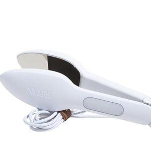 Nori Press Travel Steam Iron - Handheld Iron With Optional Steam Feature - No Ironing Board Required - Easy to Use w/ 6 Fabric Settings - Removes Wrinkles - User Manual Included -White