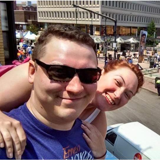 Amanda and John at Sailfest in New London.