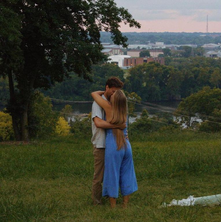 The day we got engaged! August 17, 2024, Libby Hill Park