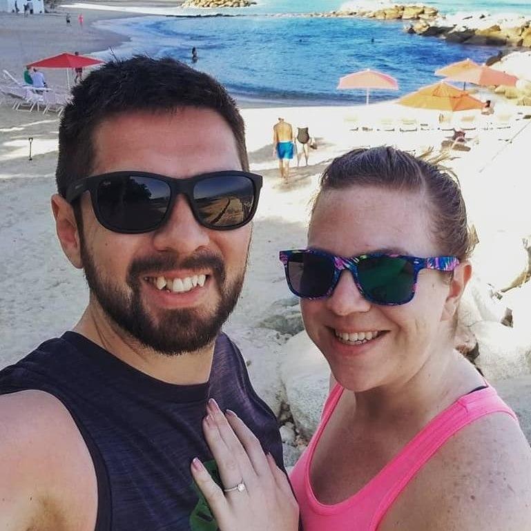 First photo as an engaged couple
