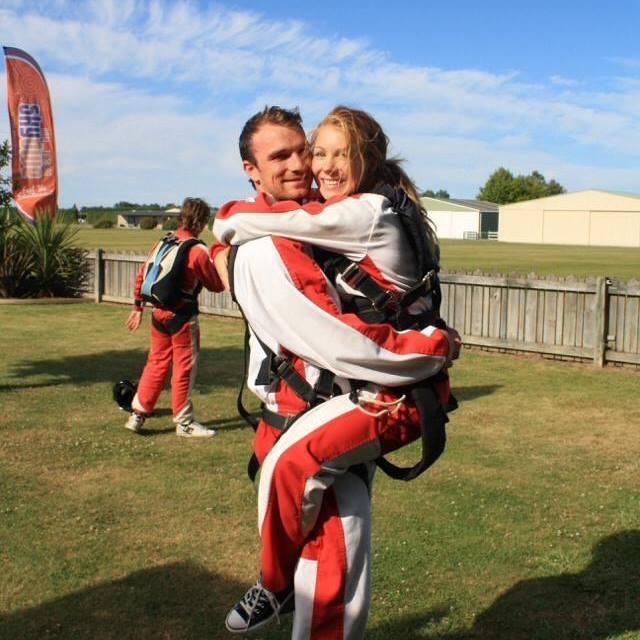 We celebrated our six-month anniversary by sky diving from 16,500ft in NZ!