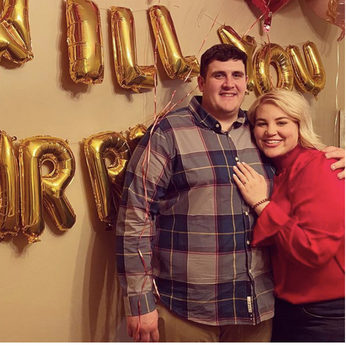 The night Jacob proposed with our family and friends!