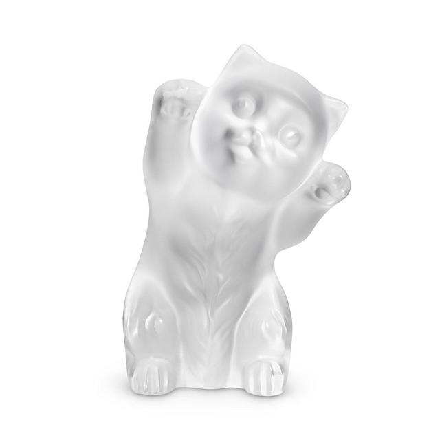 Lalique Limited Edition Crystal Kitten Clear Figure