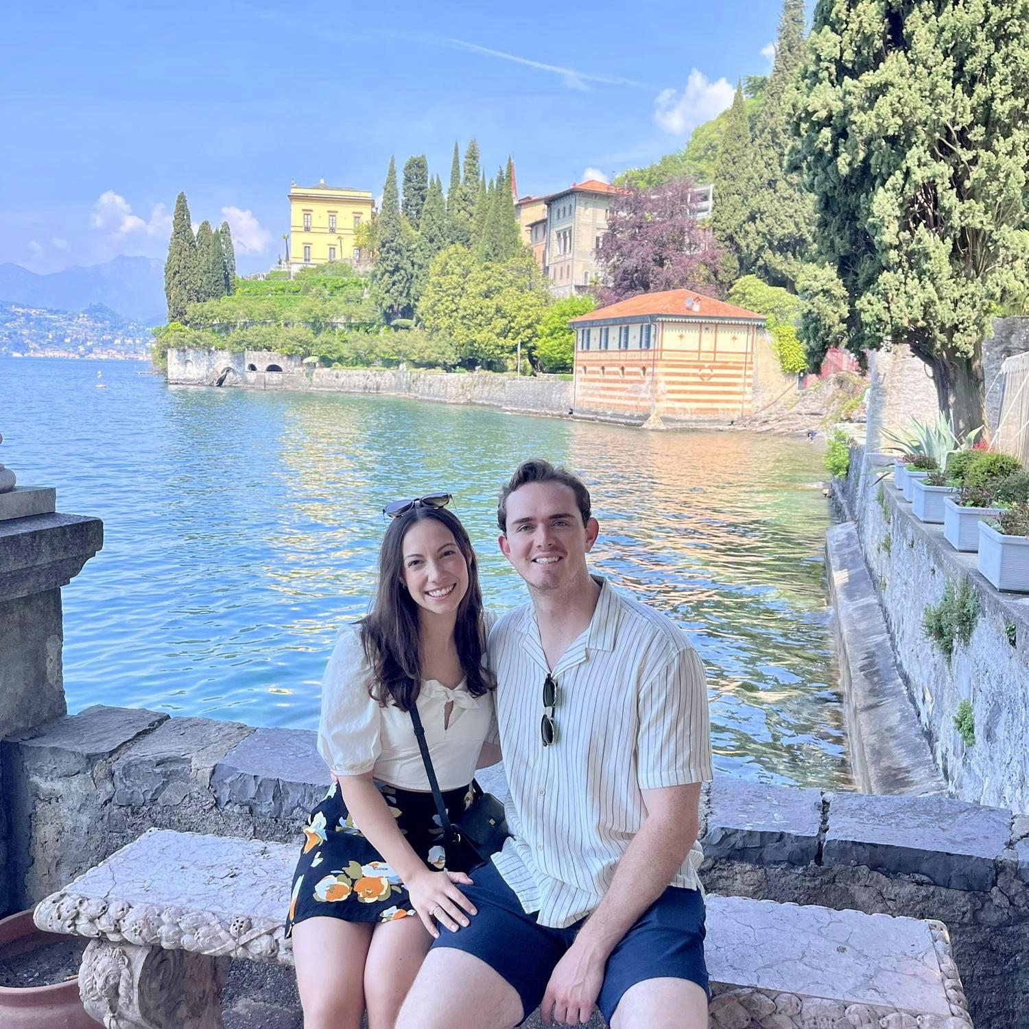 First of many trips to Europe together - Lake Como, Italy