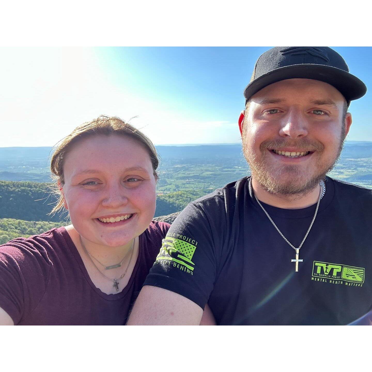 Right after our engagement still on the mountain