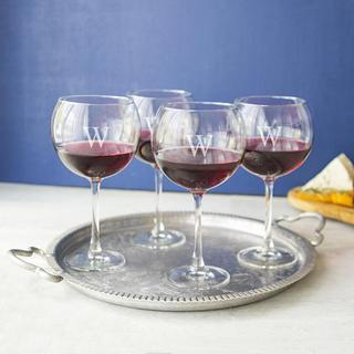 Personalized Red Wine Glass, Set of 4