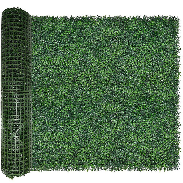 ODTORY Artificial Ivy Privacy Fence Wall Screen,40X120 in(33.5 sqft) UV-Anti Faux Boxwood Roll Panels Greenery Backdrop Ivy Vine Leaf Hedges Fence Panels for Indoor Outdoor Green Wall Decor