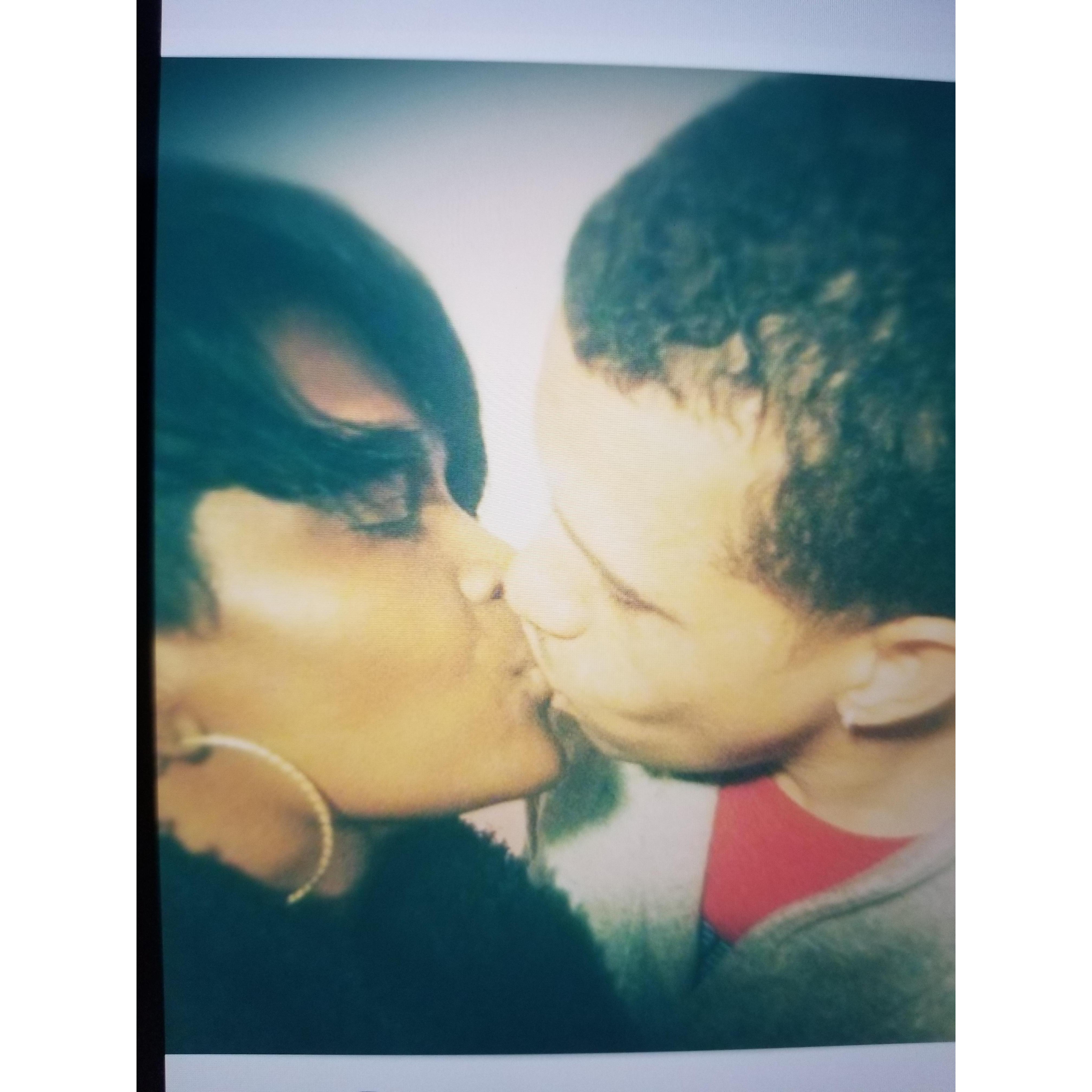 We can't keep our lips off each other it is ok important to express your emotions love joy happiness and peace