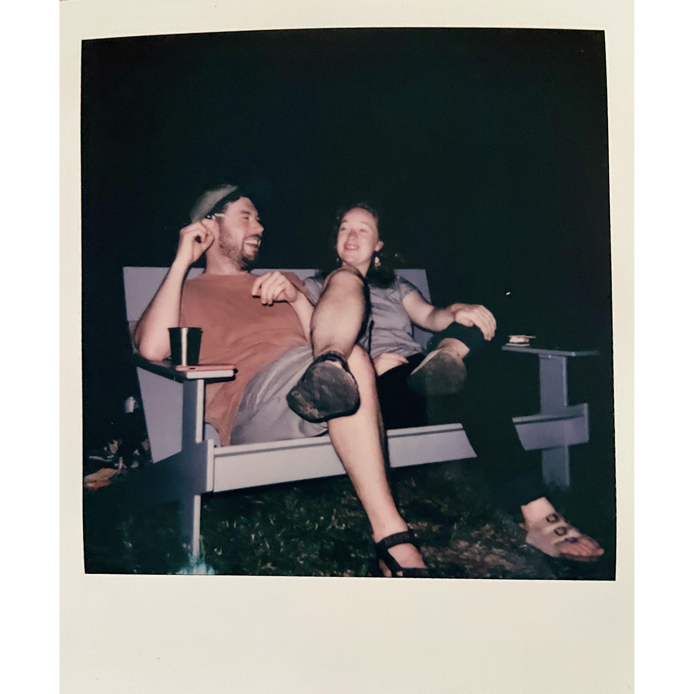 Our friend Rachel is gifted with the ability to take a great candid. Thanks Rachel for this picture of us :)