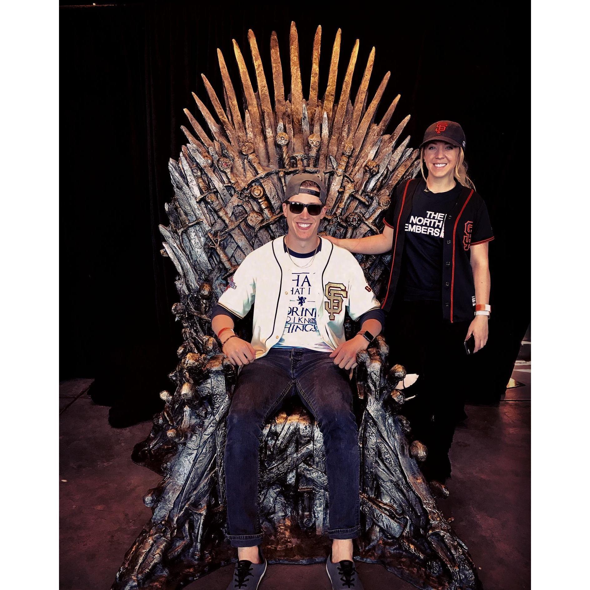 2017 - Zach's birthday celebration at Game of Thrones Night at the Giants game