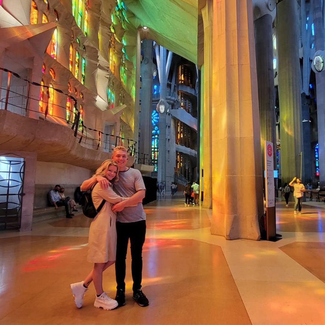 La Sagrada Familia in Spain! It was incredible to pray and meditate together here.