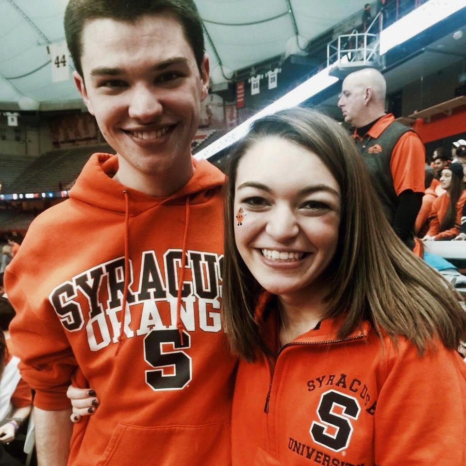 February 2015 / Spending our first Valentine's Day together cheering for Syracuse basketball