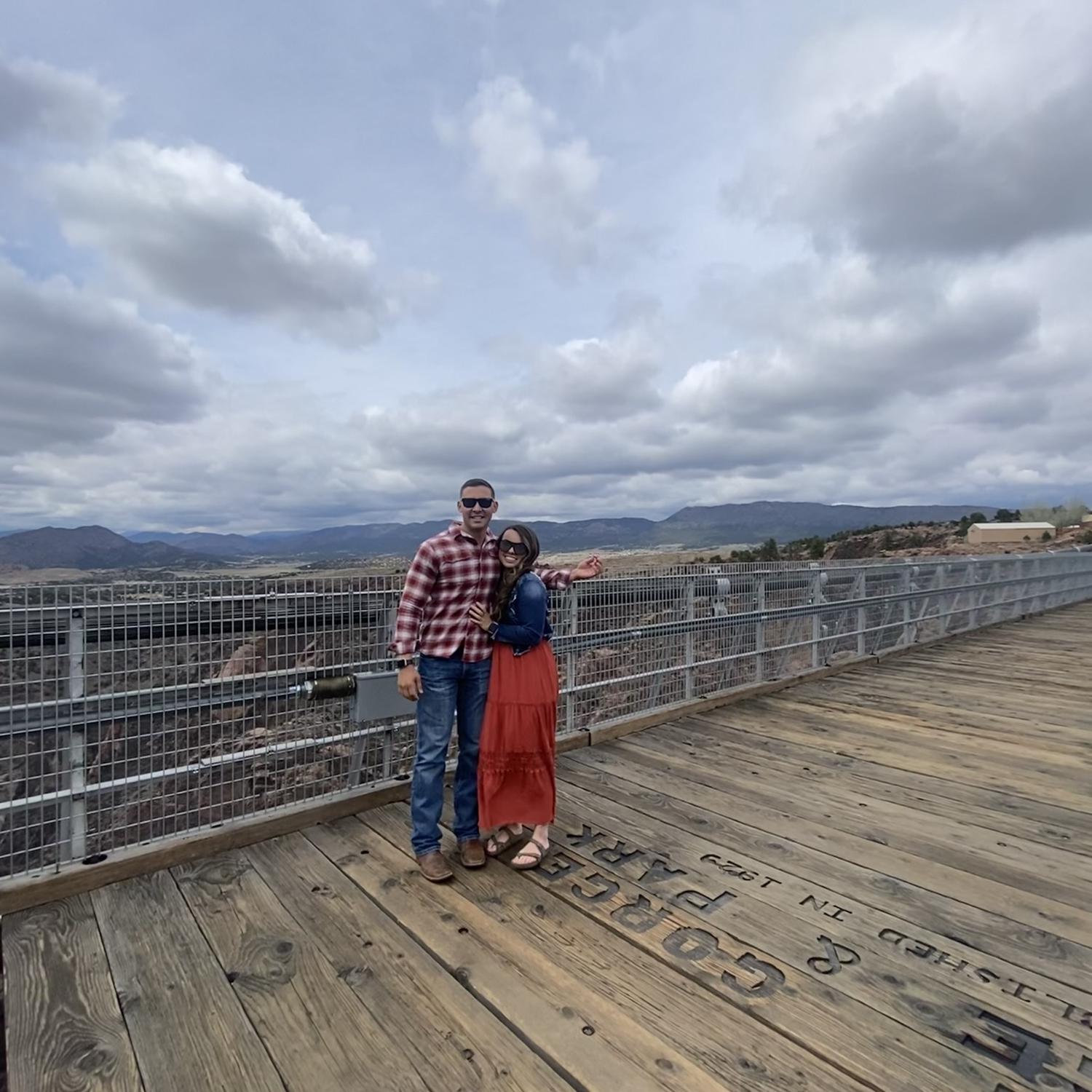 A moment before Wes proposed - He's holding the ring in his hand!