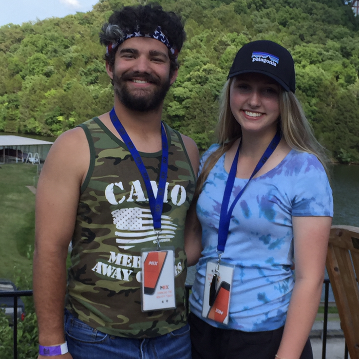 Grant and Audrey as camp counselors together, back at the church camp where they first met.