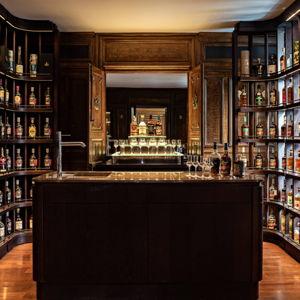 Rum tasting at a monastery speakeasy