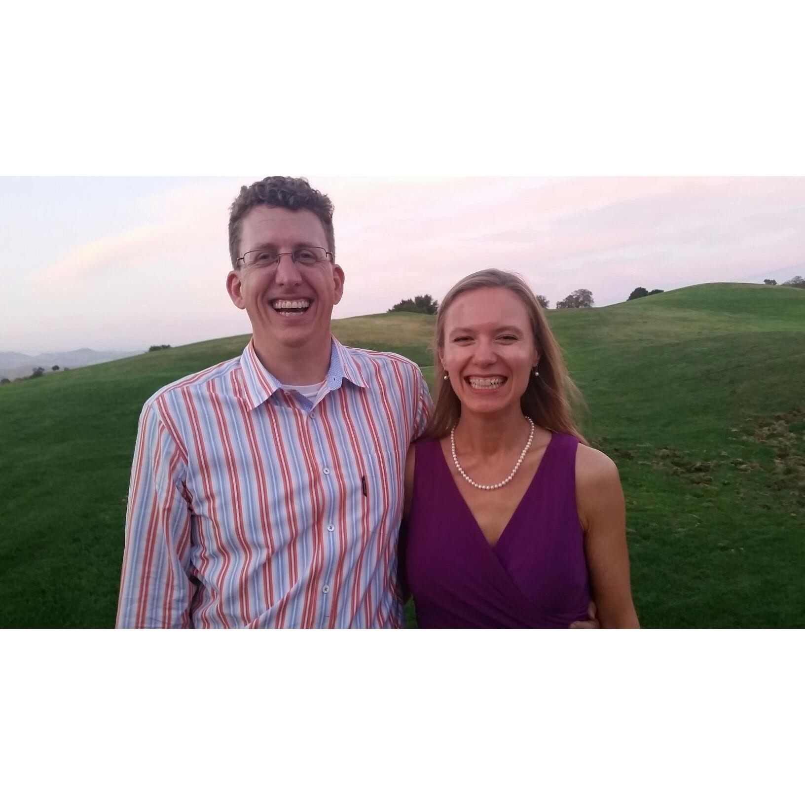 Celebrating our friends' wedding in 2015