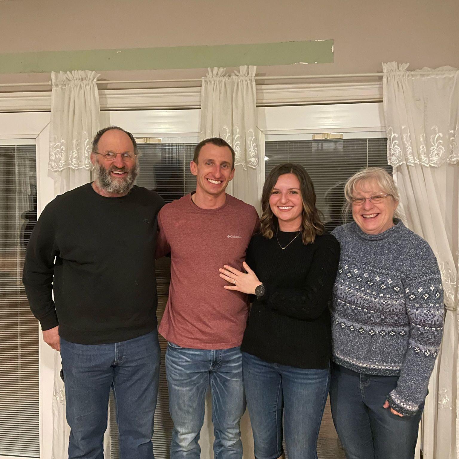 "Surprise" Engagement party with our families
