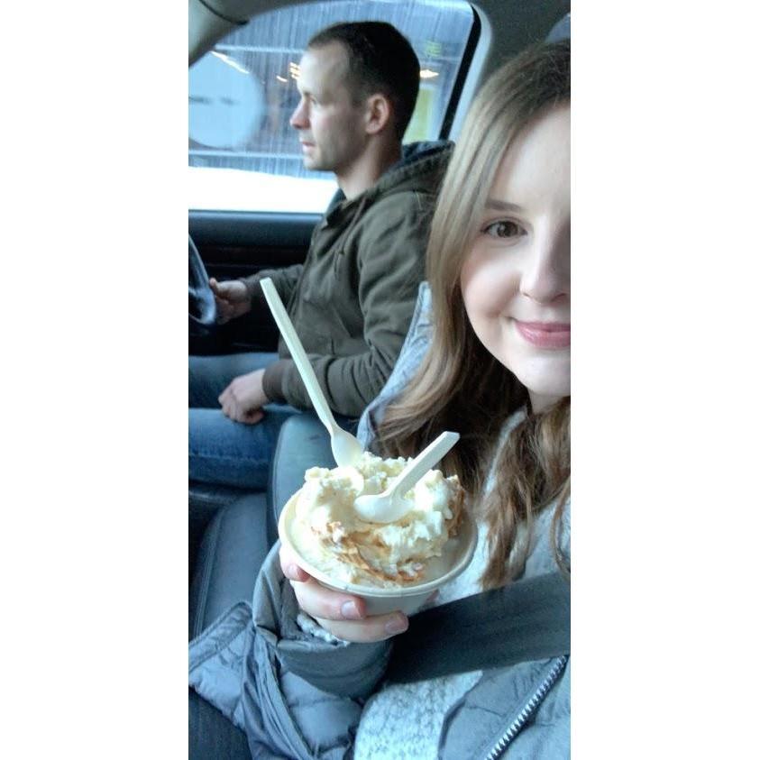 Dillan doesn't love sweets, but he is always happy to take me on an ice cream date to Wild Scoops in Anchorage!