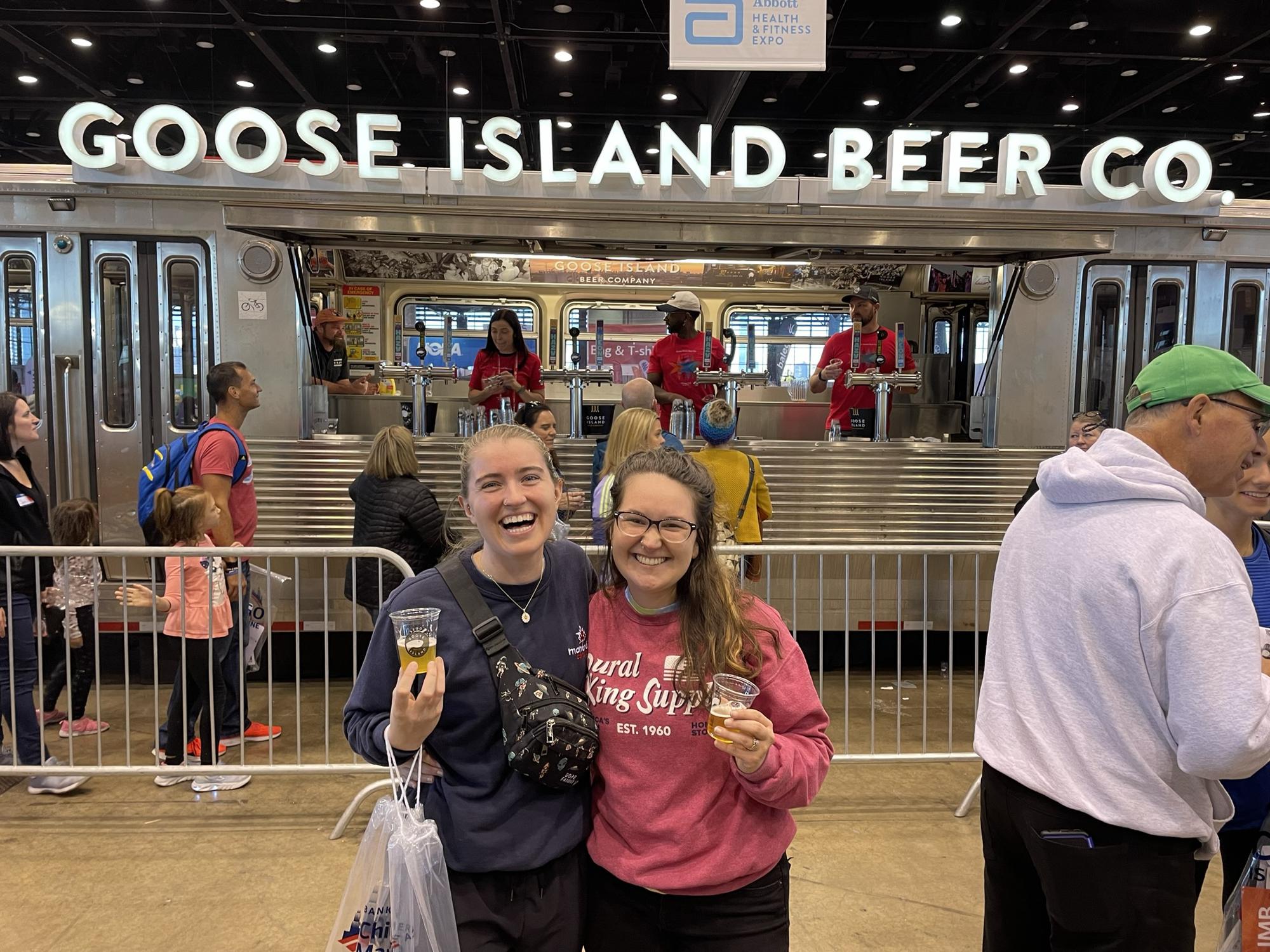 Pre-Chicago Marathon beers at the expo