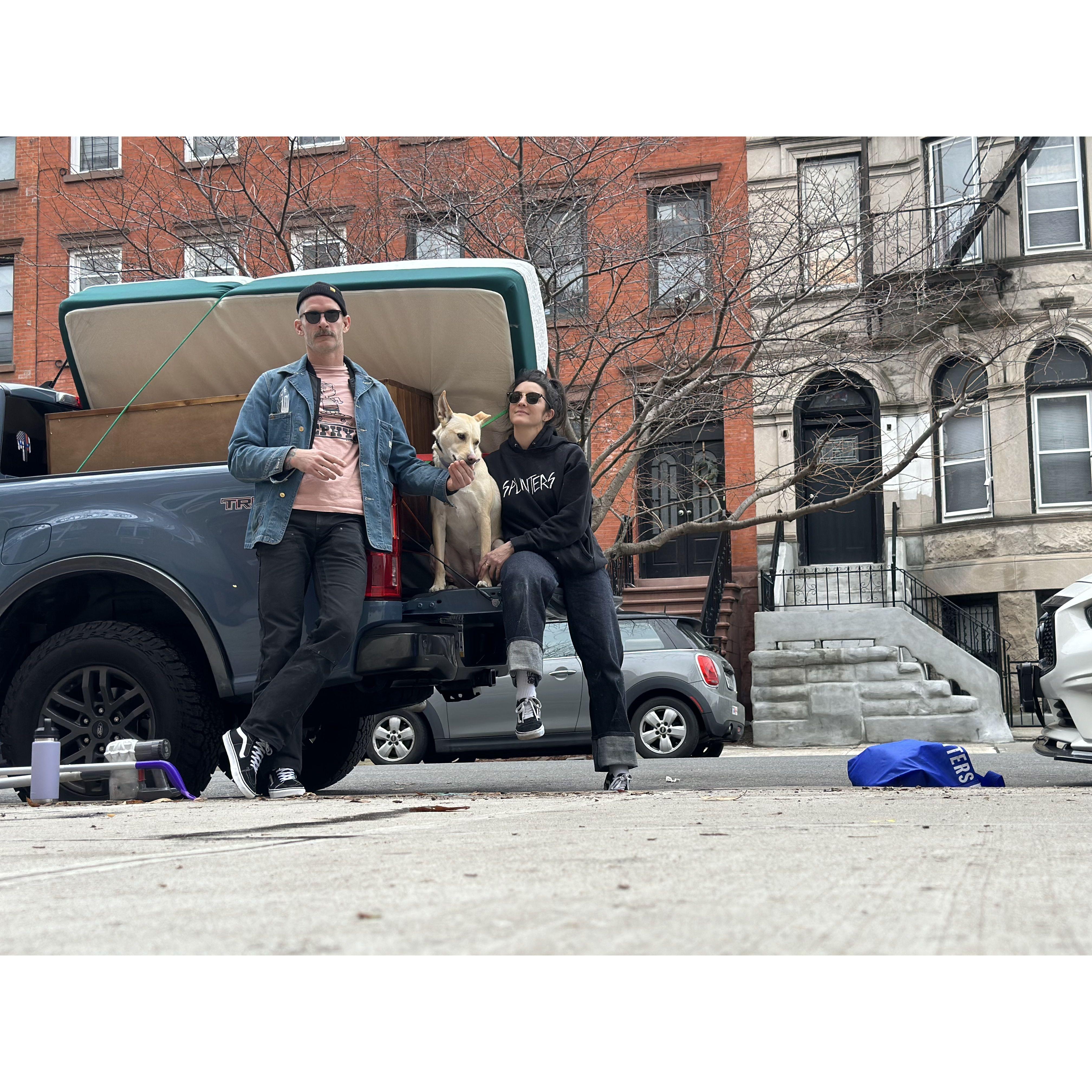 Hannah's final day in Brooklyn, packed it up and moved to Philly