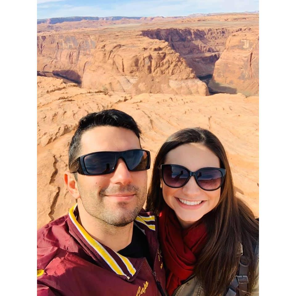 Snapped a selfie in front of Horseshoe Bend!